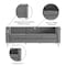 Flash Furniture HERCULES Regal Series Reception Set in Gray LeatherSoft ZB-REGAL-810-SET-GY-GG - alternate 2
